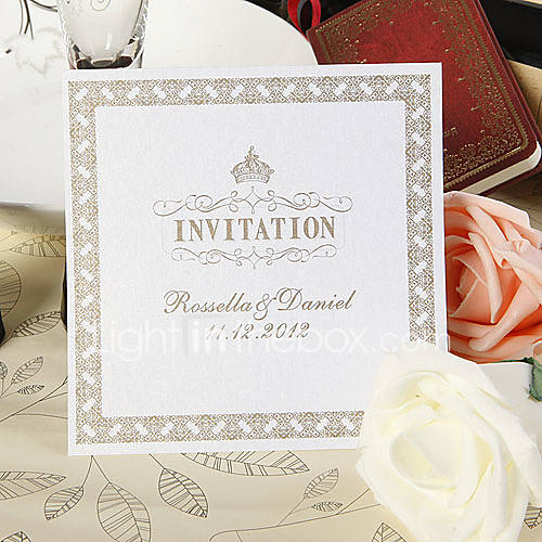 Invitation Card Filigree Pattern Set of 50 Item ID 00247031
