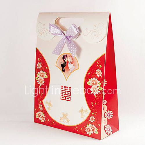 Asian Style Wedding Favor Bag With Sweet Bow Set of 12 Item ID 00243634