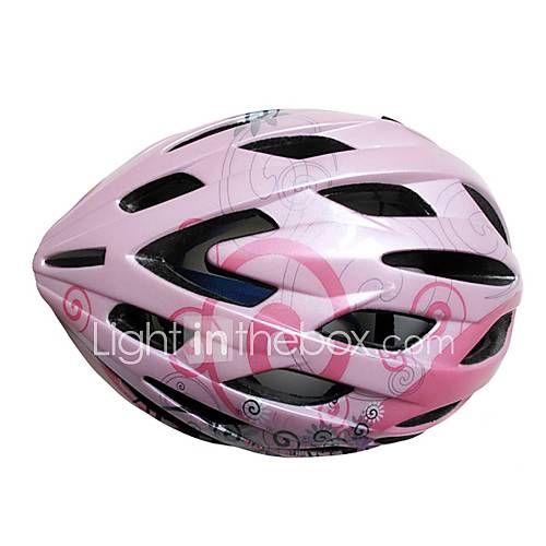 pink cycling helmet