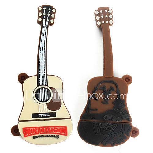 16GB Gitarrenstil USB-Stick (braun)