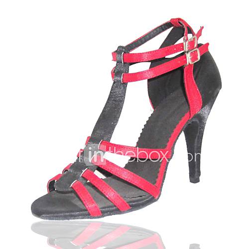 Offerta: raso donne personalizzati donne t-strap latino / sala da ballo di danza scarpe di performance (più colori)