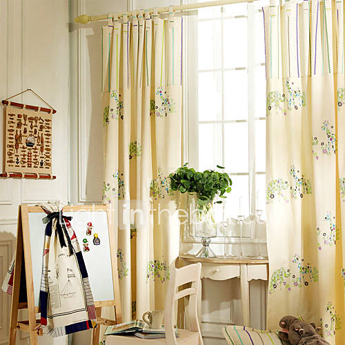 White Lined Curtains