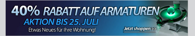 40% Rabatt auf Armaturen