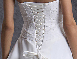 VICTORIA - Abito da Sposa in Chiffon e Raso VICTORIA - Abito da Sposa in Chiffon e Raso