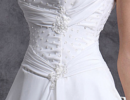 VICTORIA - Abito da Sposa in Chiffon e Raso