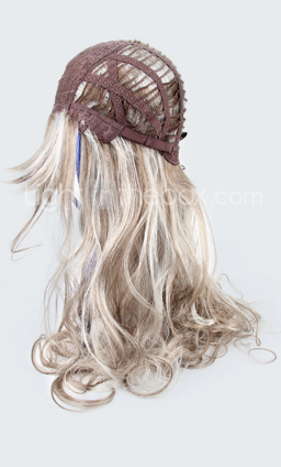 Capless extra langen synthetischen Goldblond mit Licht blonde lockige Haare Perücke