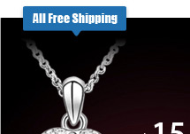 Blue Crystal Pendant Necklace