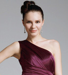 CYTHERIA - Vestido de Fiesta de boda o de Dama de honor de Tafetán