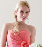 CHRISTINE - Bruidsmeisjesjurk van Chiffon