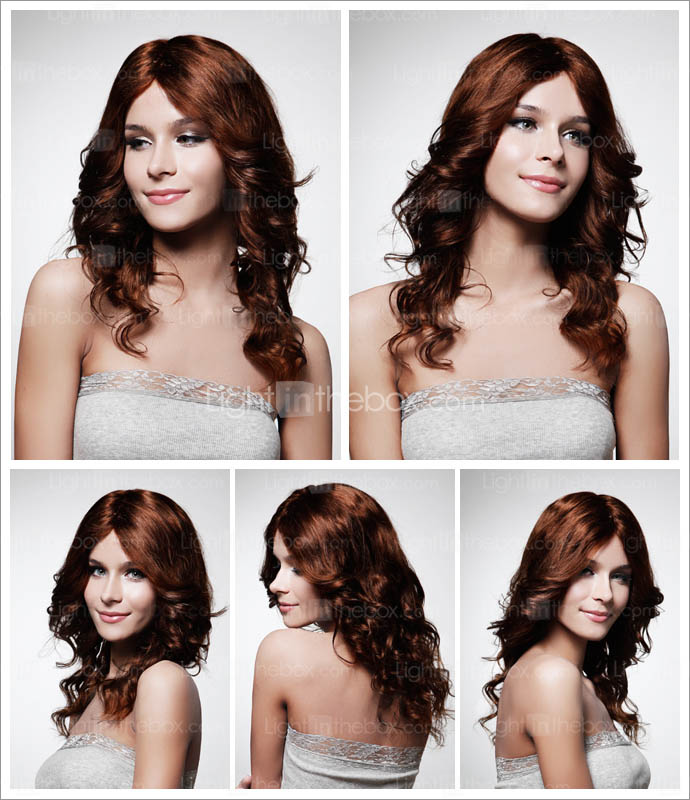 capless lang brun fashion krøllete 18 capless lang brun fashion krøllete 18