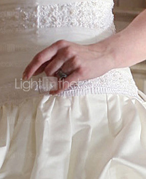 AILSA - Abito da Sposa in Raso e Pizzo
