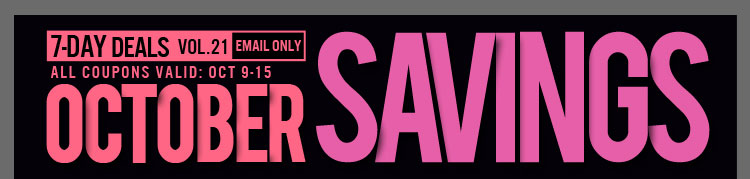 October Savings
