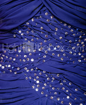 A-line Sweetheart Knee-length Sequined  Chiffon Cocktail Dress