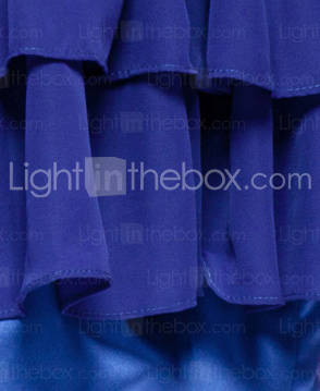 A-line Sweetheart Knee-length Sequined  Chiffon Cocktail Dress