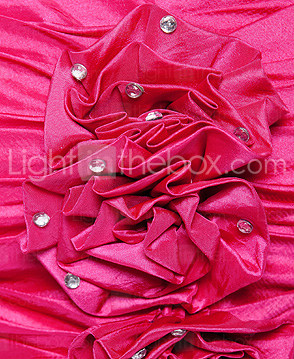 Sheath/Column Strapless Sweetheart Short/Mini Taffeta Cocktail Dress 