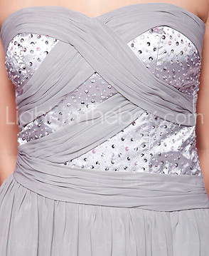 AZALIA - Kleid für Cocktailparty aus Chiffon und Satin
