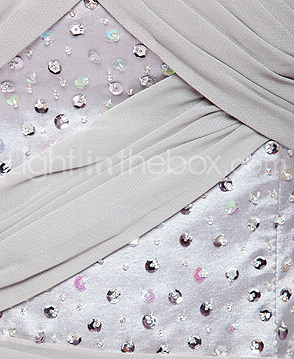 AZALIA - Kleid für Cocktailparty aus Chiffon und Satin
