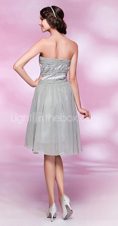 AZALIA - Kleid für Cocktailparty aus Chiffon und Satin