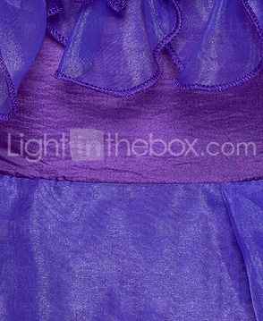A-line Straps Asymmetrical Organza Cocktail Dress