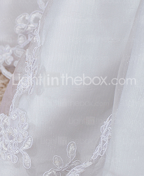 A-line V-neck Cathedral Train Lace Taffeta Wedding Dress 