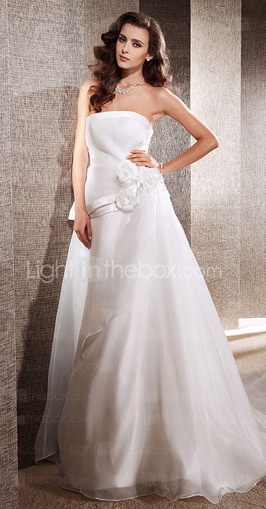 PEYTON - Abito da Sposa in Organza e Raso