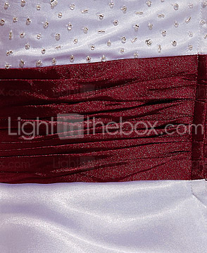 Sheath/ Column One Shoulder Cathedral Train Elastic Silk-like Satin Wedding Dress