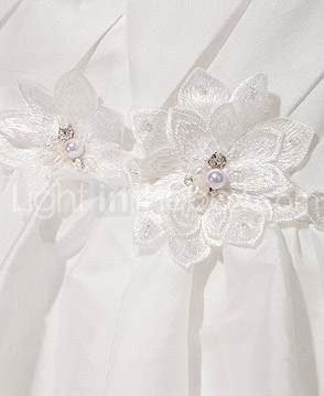 Luxury Taffeta Drape Down With Tiered Skirt Gown
