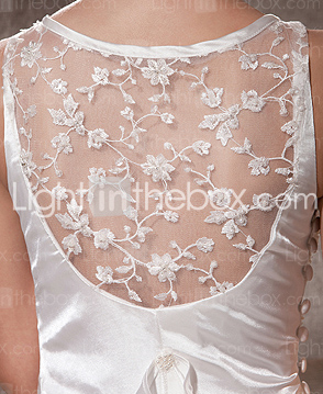 GERDA - Kleid für die Braut aus Elastisch gewebte Seide