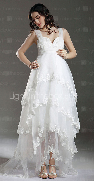 CYZARINE - Robe de Mariée Organza Satin