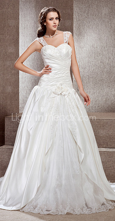 APHRODITE - Abito da Sposa in Raso e Pizzo