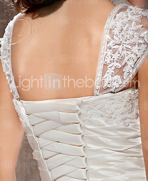 APHRODITE - Abito da Sposa in Raso e Pizzo
