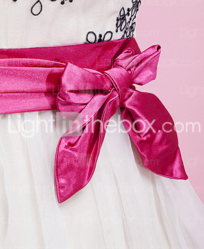 A-line Spaghetti Straps Knee-length Organza Elastic Silk-like Satin Cocktail Dress