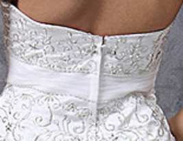 MAEGAN - Vestido de Novia de Organza y Satén