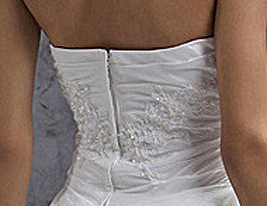 A-line Halter Chapel Train Taffeta Wedding Dress 