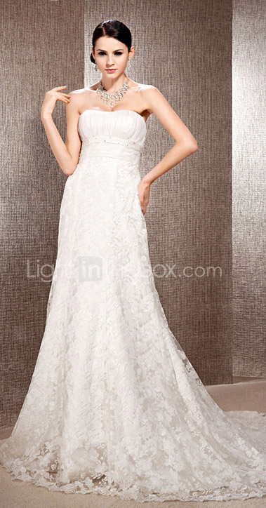 ADAMINA - Kleid für die Braut aus Organza und Spitze