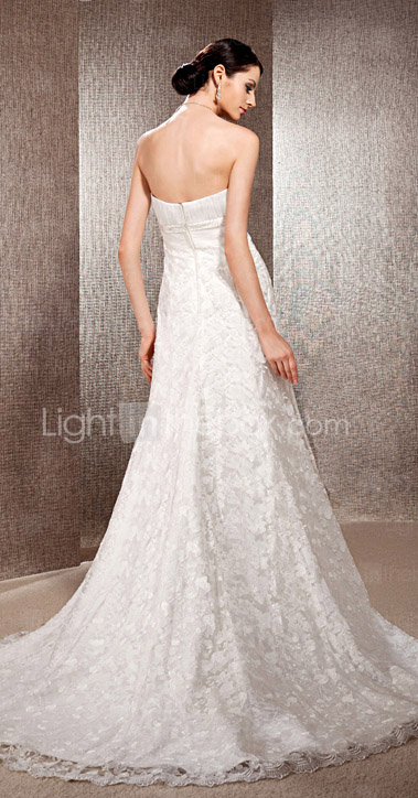 ADAMINA - Kleid für die Braut aus Organza und Spitze