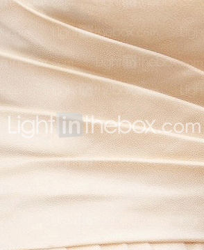 Sheath/Column Strapless Short/Mini Organza Wedding Dress 
