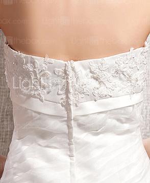 GRACIE - Kleid für die Braut aus Organza und Satin