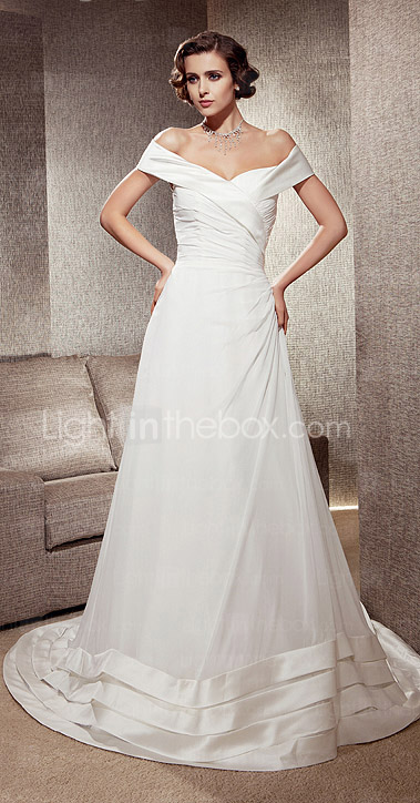 GERMANA - Abito da Sposa in Chiffon e Raso