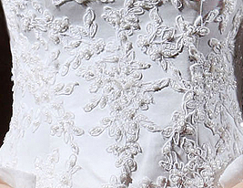 Ball Gown Long Sleeves Cathedral Train Luxury Wedding Dress With Beaded Appliques Ball Gown Long Sleeves Cathedral Train Luxury Wedding Dress With Beaded Appliques