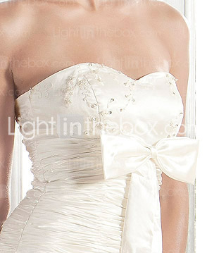 URSEL - Vestido de Novia de Satén elástico tejido