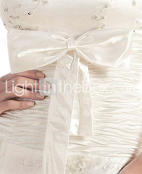 URSEL - Vestido de Novia de Satén elástico tejido