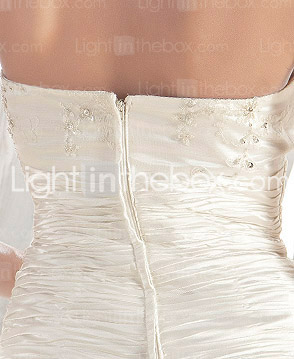 URSEL - Vestido de Novia de Satén elástico tejido