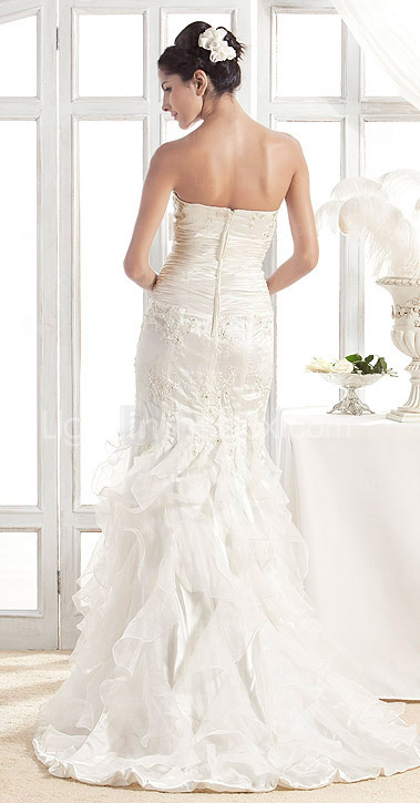 URSEL - Vestido de Novia de Satén elástico tejido