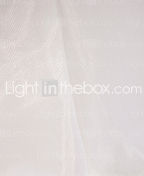 Sheath/Column Strapless Court Train Organza Wedding Dress