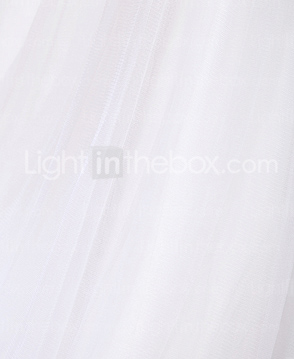 A-line Tulle Wedding Dress With Straps And Sweep/Brush Train 