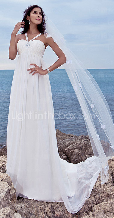 KENZIE - Vestido de Novia de Gasa y Satén