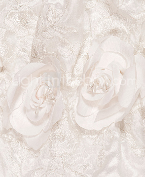 A-line V-neck Chapel Train Taffeta  Wedding Dress