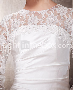 ELMA - Abito da Sposa in Raso e Pizzo