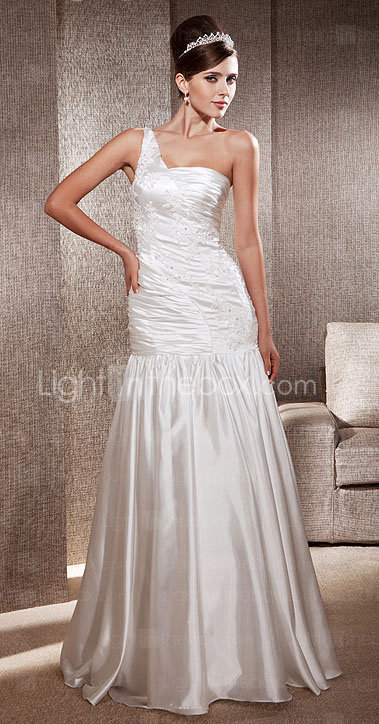 TORI - Abito da Sposa in Raso e Pizzo